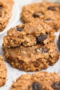 image showing the banana oatmeal cookies