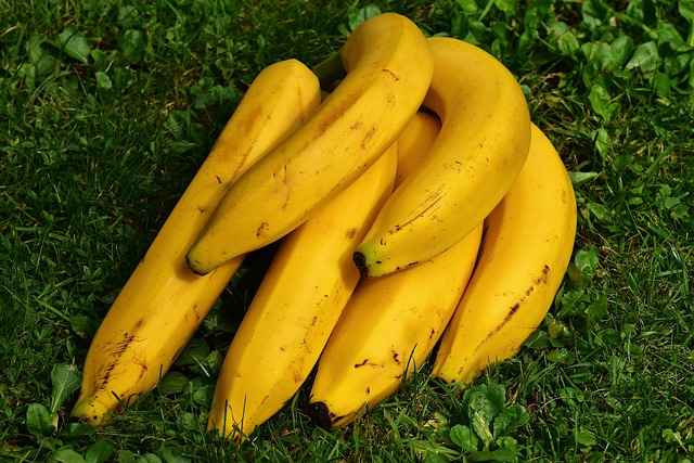 image sowing bananas on grass