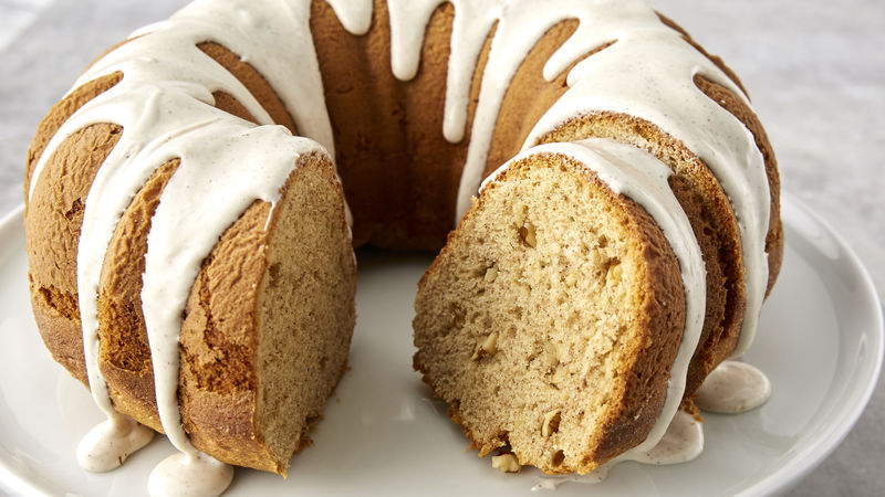 image showing the banana cinnamon cake