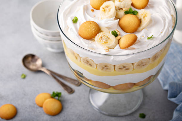 image showing banana trifle