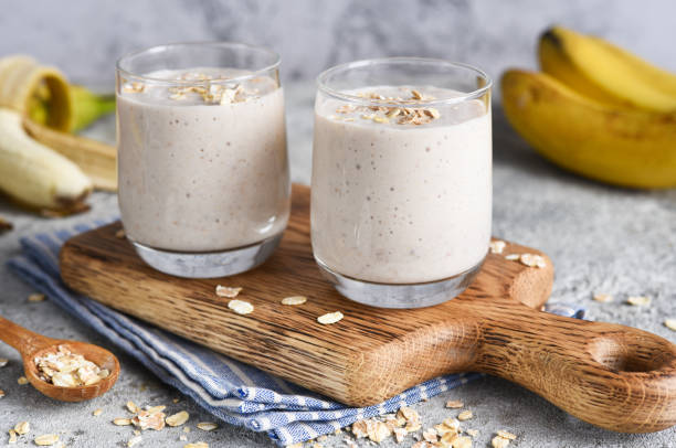 Image showing Banana and Oatmeal Smoothie