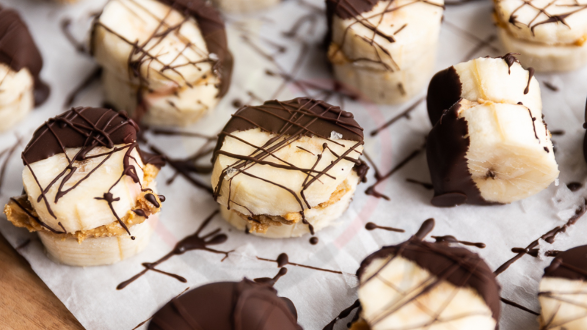 Image showing the Chocolate Peanut Butter Banana Bites