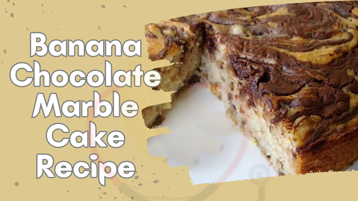 Image showing the Banana Chocolate Marble cake Recipe