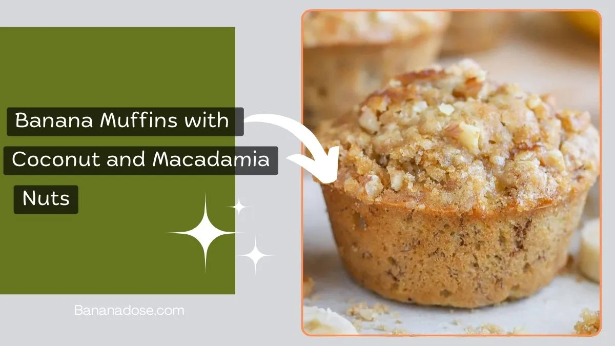 Image showing Banana Muffins with Coconut and Macadamia Nuts recipe