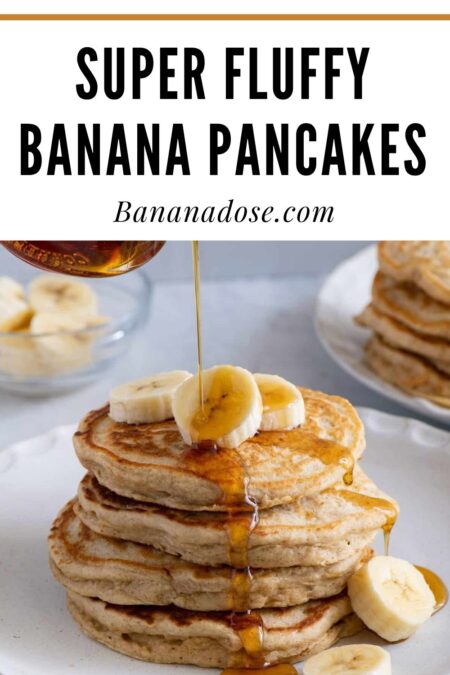 Image showing Super Fluffy Banana Pancakes