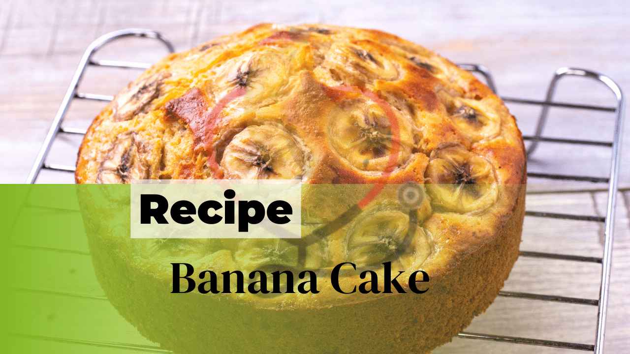 image showing the banana cake recipe