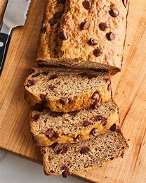 image showing the banana chocolate chip bread