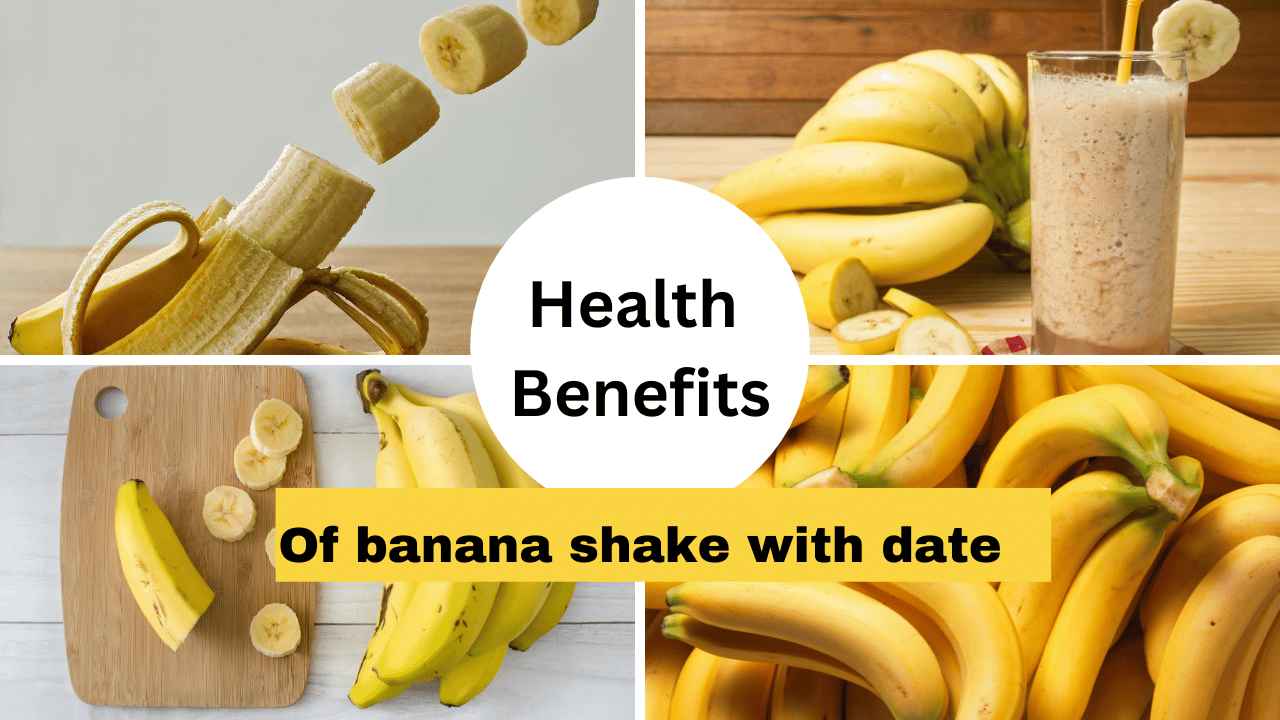 image showing health benefits of banana shake with dates