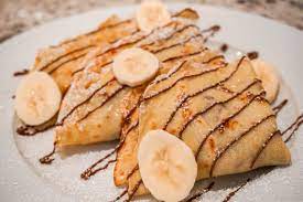 image showing the banana Nutella crepes