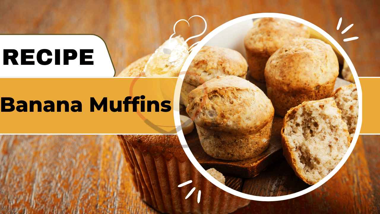 image showing the banana muffins