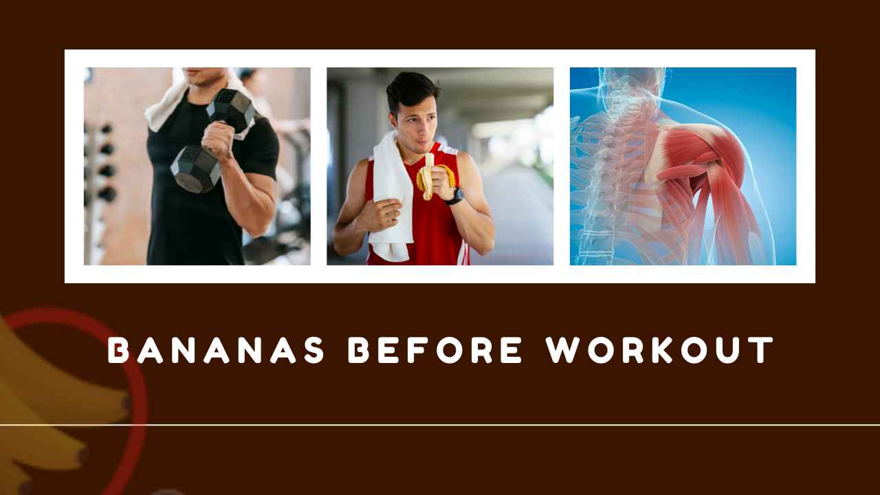 Image showing eating a banana before workout