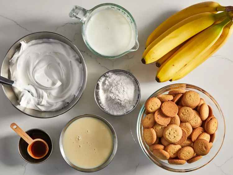 Image showing ingredients of Banana pudding Step 1