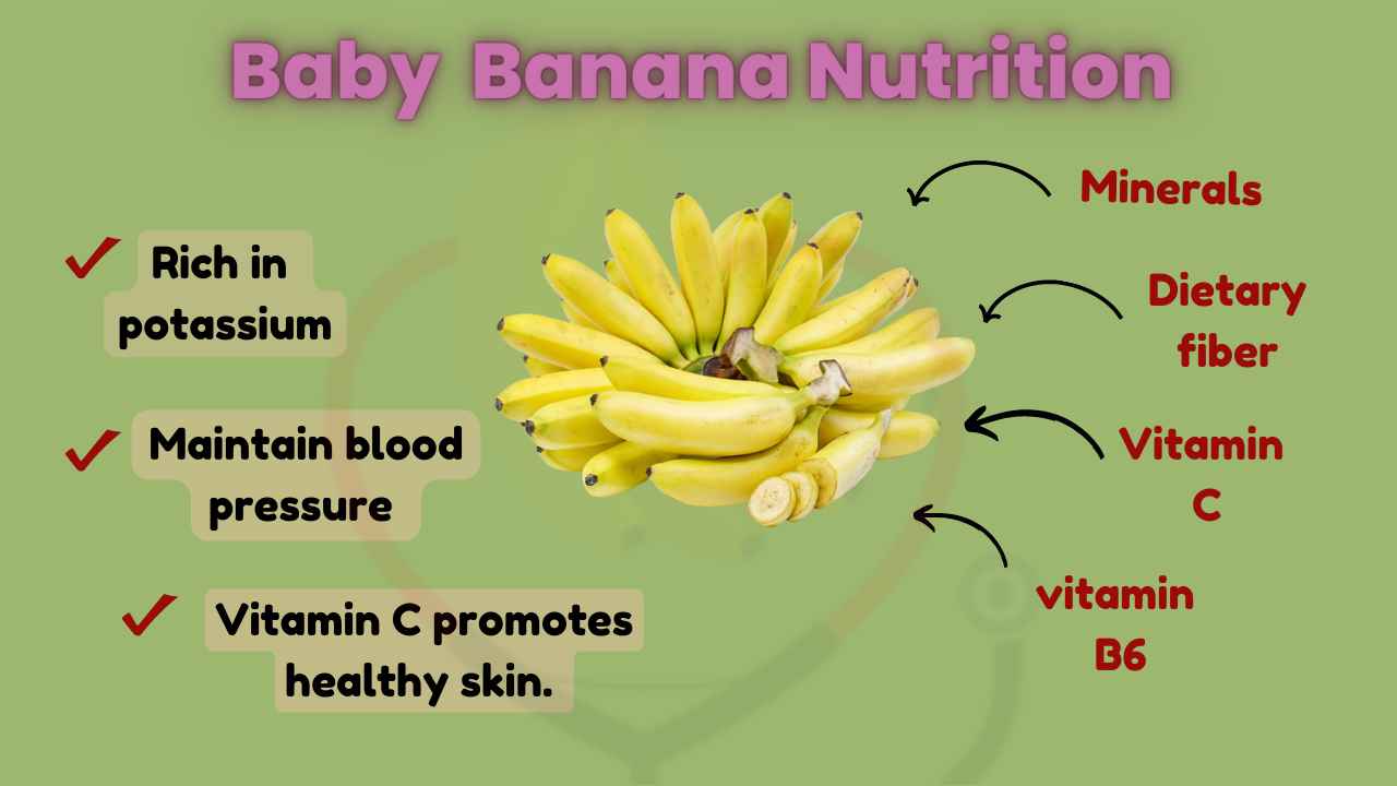 Image showing Nutrients in Baby bananas