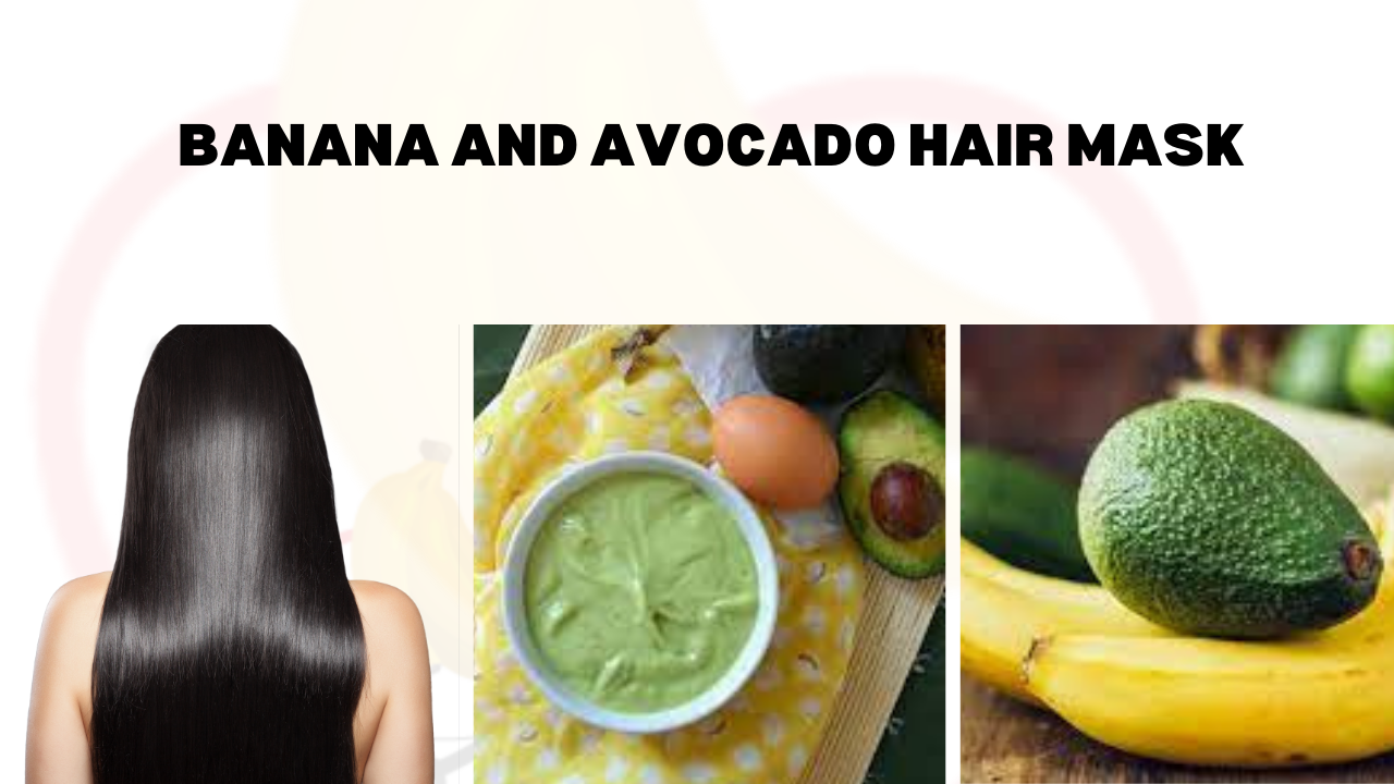 Image showing Banana and avocado mask for hair