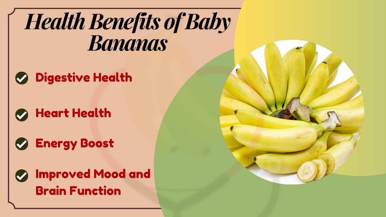 Image showing health benefits of baby bananas