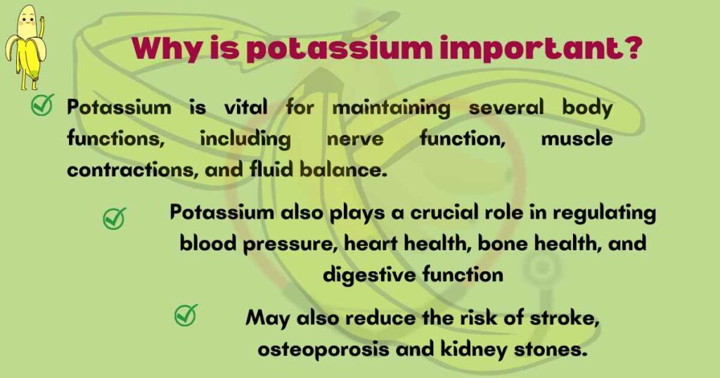 Benefits of Potassium in Banana Banana Dose