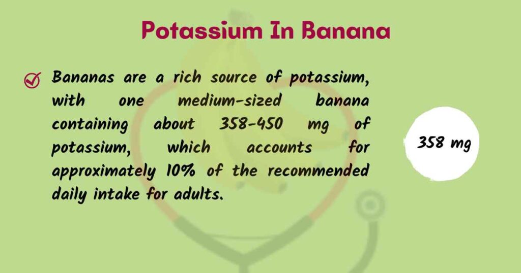 Benefits of Potassium in Banana Banana Dose