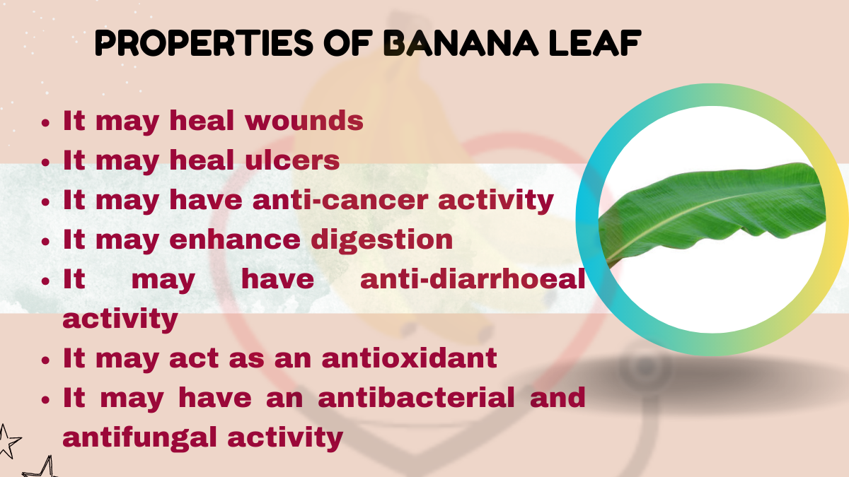 Image showing the properties of banana leaf