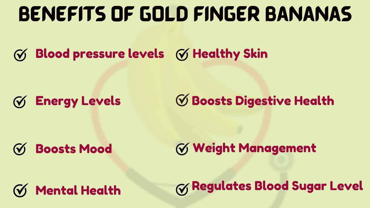 Image showing Health benefits of Gold Finger Banana