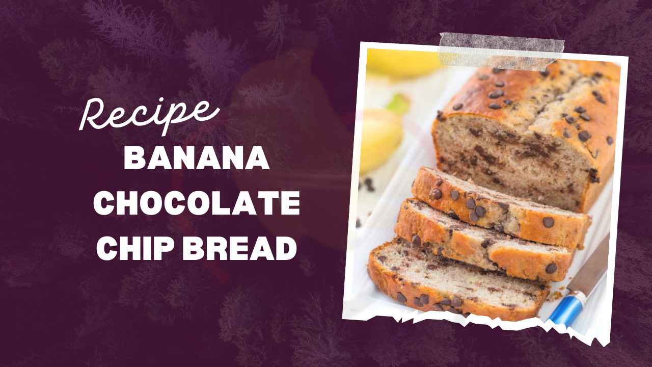 Image showing Banana chocolate chip bread Recipe