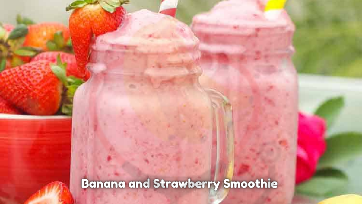 Image showing the Banana and Strawberry Smoothie (8 months and above)