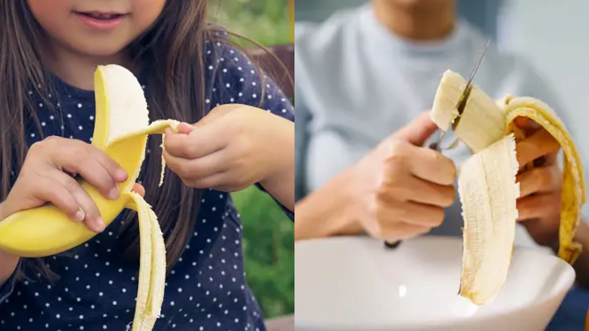 Image showing eating a banana