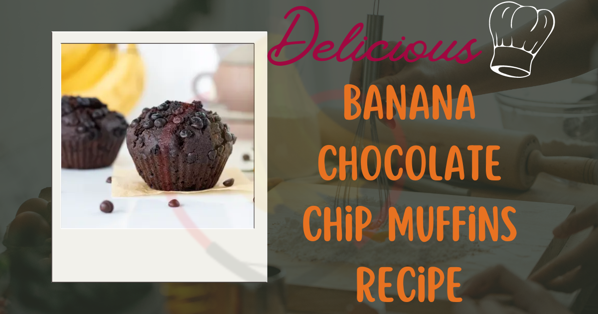 Image showing the Banana Chocolate Chip Muffins recipe