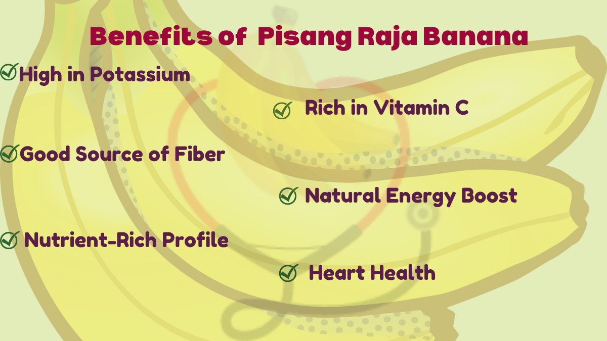 Image showing the Health benefits of Pisang Raja Banana