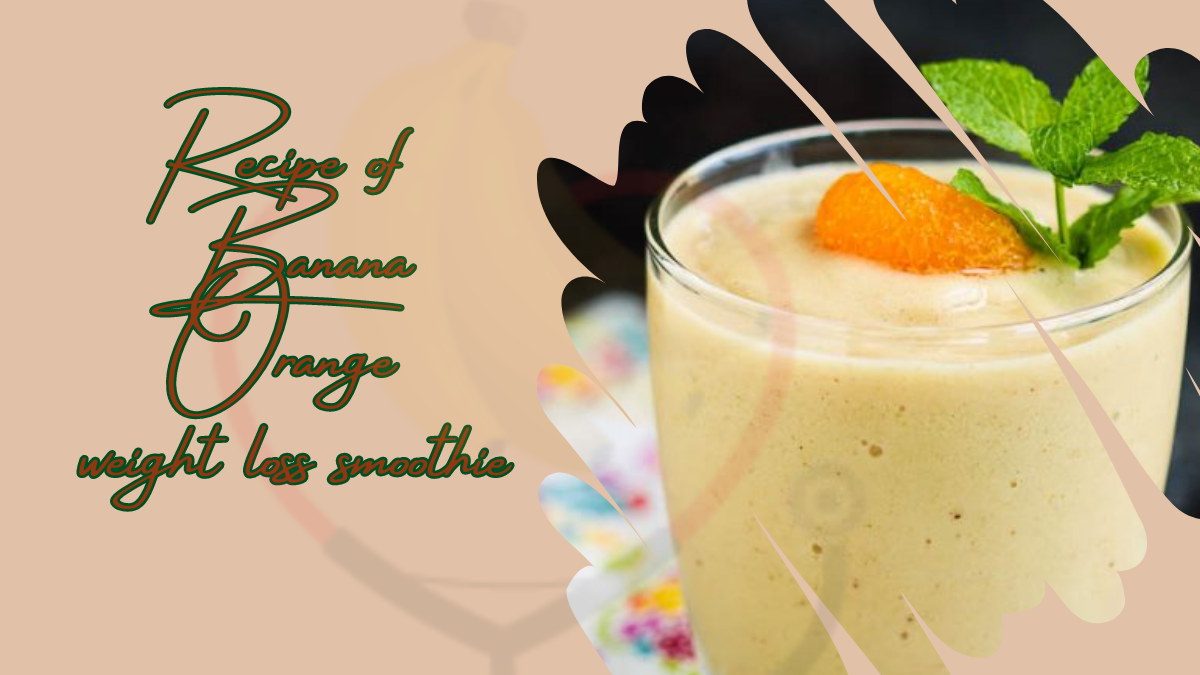 Image showing the Banana Orange Weight Loss Smoothie Recipe