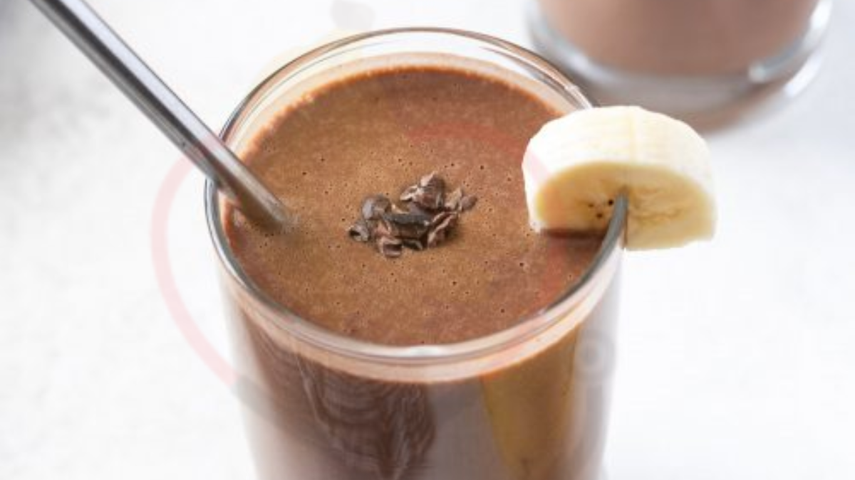 Image showing the Banana and Chocolate Protein Smoothie