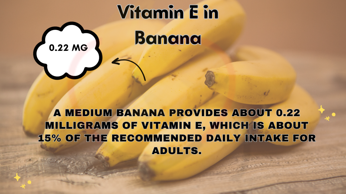 Image showing the Amount of Vitamin E in Bananas