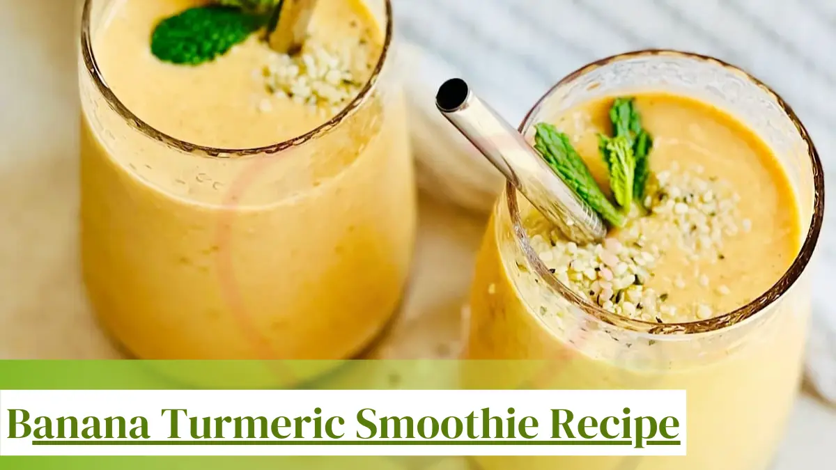 Image showing Banana Turmeric Smoothie Recipe
