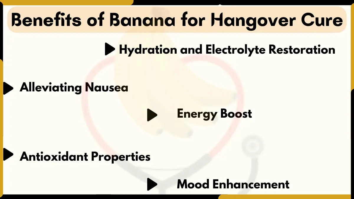 Image showing Benefits of Banana for Hangover Cure