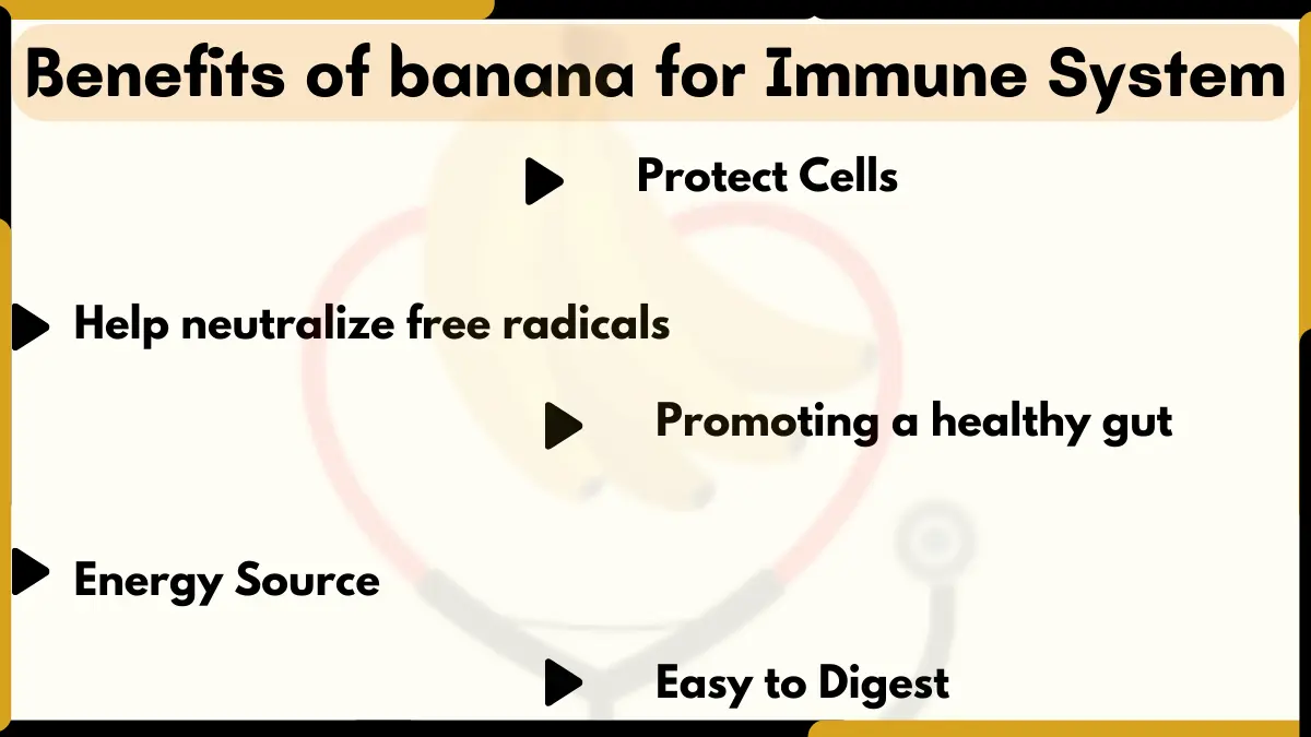 Image showing Benefits of banana for Immune System