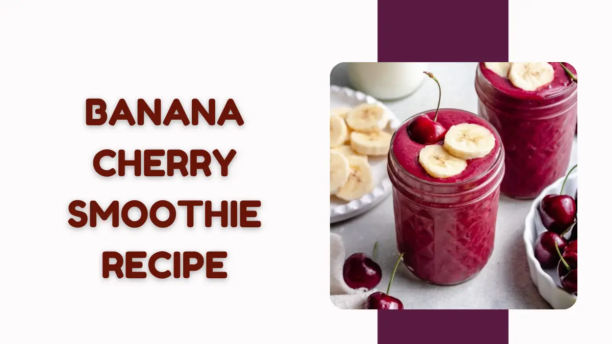 Image showing Banana Cherry Smoothie recipe