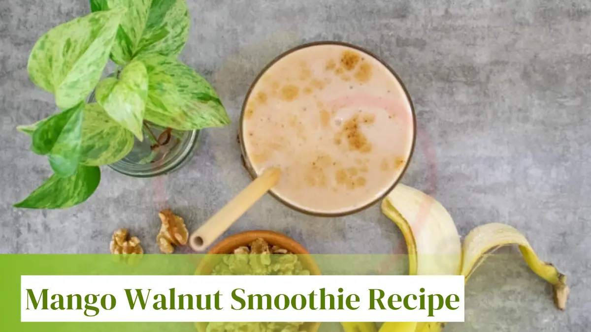 Image showing Easy Banana Walnut Smoothie Recipe