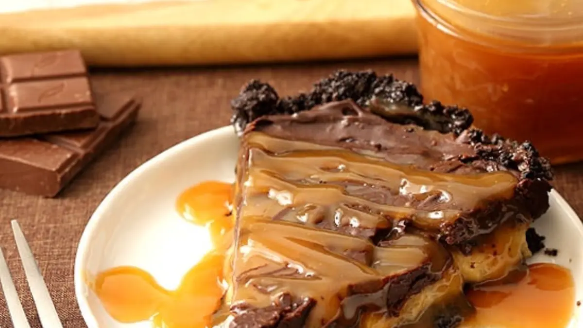 Image showing Chocolate Banana Carmel Tart Recipe