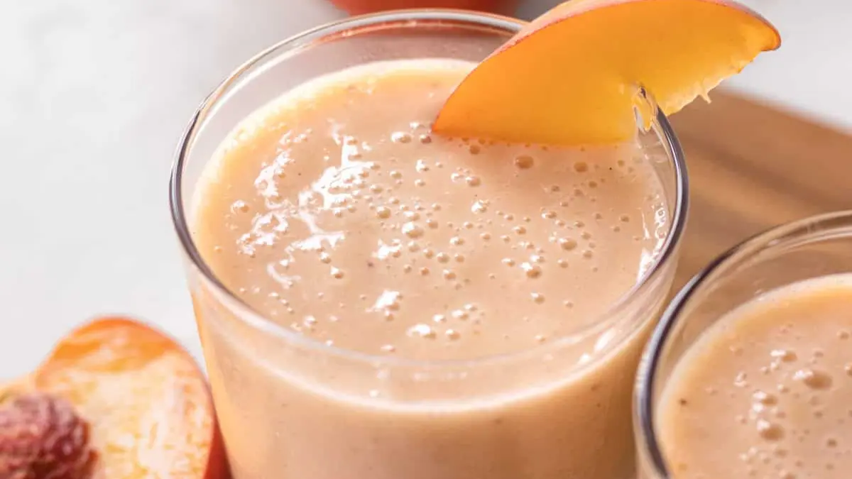 Image showing Banana Peach Smoothie