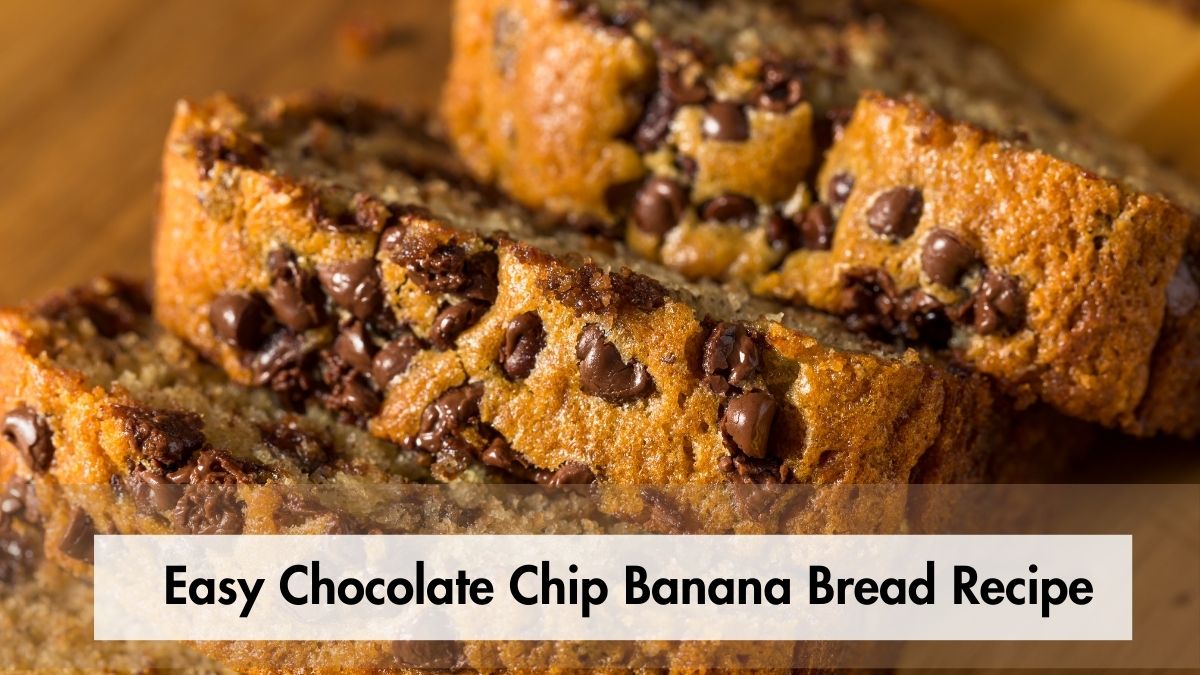 Image showing Easy Chocolate Chip Banana Bread Recipe