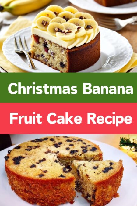 Image showing Delicious Christmas Banana Fruit Cake recipe